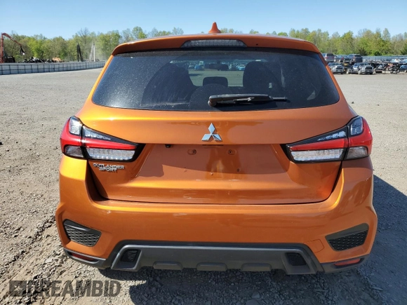 2020 Mitsubishi Outlander Sport ES 2.0 with VIN JA4AP3AU4LU019919, listed as a Copart auction lot 55091385 with 116,868 mi miles and Clean Title. Bid and sale history available at carsss.com. Image 6.