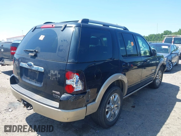 2007 Ford Explorer Eddie Bauer with VIN 1FMEU64867UB81262, listed as a IAAI auction lot 42558524 with 185,471 mi miles and . Bid and sale history available at DreamBid. Image 4.