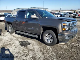 2015 Chevrolet Silverado 1500 LT with VIN 3GCUKREC4FG190098, listed as a Copart auction lot 88454625 with 61,433 mi miles and Salvage Title. Bid and sale history available at carsss.com. Image 4.