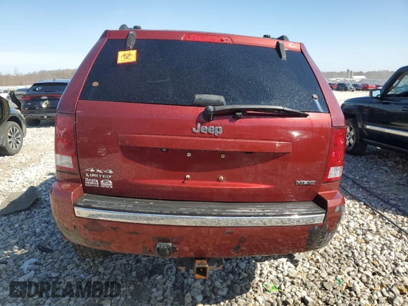 2007 Jeep Grand Cherokee Limited with VIN 1J8HR58277C524985, listed as a Copart auction lot 53262725 with Not provided miles and Clean title. Bid and sale history available at DreamBid. Image 6.