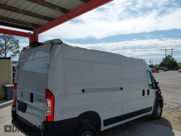 2024 Ram ProMaster Cargo Tradesman with VIN 3C6LRVDG8RE133415, listed as a IAAI auction lot 41345776 with 12,574 mi miles and . Bid and sale history available at DreamBid. Image 6.