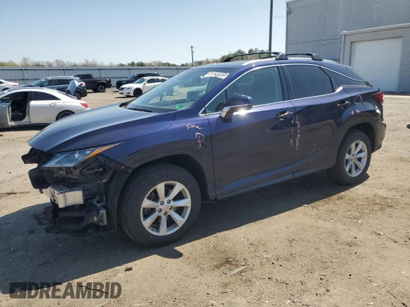 2017 Lexus RX with VIN 2T2BZMCA8HC114237, listed as a Copart auction lot 51142415 with 52,663 mi miles and Salvage Title. Bid and sale history available at carsss.com. Image 1.