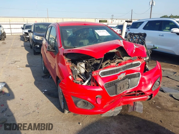 2014 Chevrolet Spark LT with VIN KL8CD6S93EC567611, listed as a IAAI auction lot 41871911 with 165,286 mi miles. Bid and sale history available at carsss.com. Image 1.