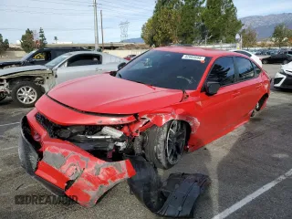 2025 Honda Civic Sedan Sport with VIN 2HGFE2F56SH543735, listed as a Copart auction lot 42003695 with 0 mi miles and Salvage Title. Bid and sale history available at carsss.com. Image 1.
