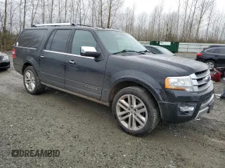 2016 Ford Expedition Max Platinum with VIN 1FMJK1MT2GEF36451, listed as a Copart auction lot 50147645 with 112,553 mi miles and Salvage title. Bid and sale history available at DreamBid. Image 4.