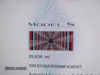 2021 Tesla Model S Plaid with VIN 5YJSA1E69MF439147, listed as a IAAI auction lot 41825656 with 25,626 mi miles. Bid and sale history available at carsss.com. Image 15.