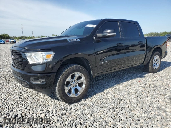 2019 Ram 1500 Big Horn with VIN 1C6SRFFT3KN650053, listed as a Copart auction lot 63852325 with 62,247 mi miles and Salvage title. Bid and sale history available at DreamBid. Image 1.