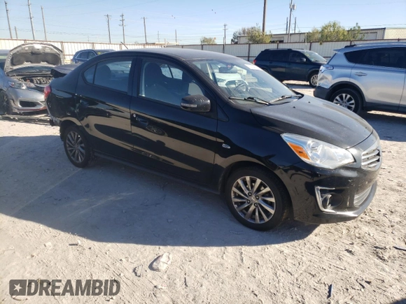 2019 Mitsubishi Mirage SE z VIN ML32F4FJ6KHF05758, wystawiony jako Copart lot #80704674 z przebiegiem 116 434 mil mil oraz Szkoda całkowita • Salvage title. Historia ofert i sprzedaży dostępna na DreamBid. Obrazek 4.