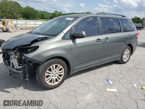 2014 Toyota Sienna XLE with VIN 5TDYK3DC2ES439353, listed as a Copart auction lot 54332275 with 130,312 mi miles and Salvage Title. Bid and sale history available at DreamBid. Image 1.