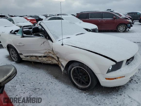 2007 Ford Mustang Deluxe with VIN 1ZVFT84N975330400, listed as a Copart auction lot 87208114 with 159,369 mi miles and Salvage title. Bid and sale history available at DreamBid. Image 4.