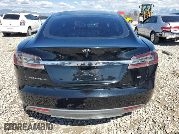 2014 Tesla Model S 60 with VIN 5YJSA1H18EFP34998, listed as a Copart auction lot 55416135 with 229,107 mi miles and Salvage title. Bid and sale history available at DreamBid. Image 6.