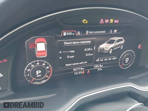 2017 Audi Q7 Premium Plus z VIN WA1LAAF77HD056813, wystawiony jako IAAI lot #42086340 z przebiegiem 83 774 mil mil oraz . Historia ofert i sprzedaży dostępna na DreamBid. Obrazek 7.