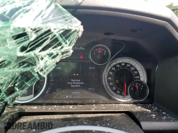 2017 Ram 1500 Big Horn with VIN 3C6RR7LT8HG511000, listed as a Copart auction lot 63986345 with 65,048 mi miles and Salvage title. Bid and sale history available at DreamBid. Image 9.