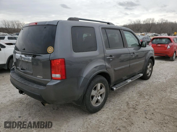 2011 Honda Pilot EX-L with VIN 5FNYF4H61BB046264, listed as a Copart auction lot 49599525 with 186,908 mi miles and Salvage Title. Bid and sale history available at carsss.com. Image 3.