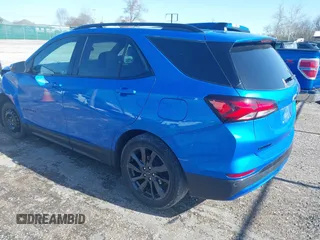 2024 Chevrolet Equinox RS with VIN 3GNAXMEG1RS150810, listed as a IAAI auction lot 41985283 with 36,237 mi miles and . Bid and sale history available at carsss.com. Image 3.