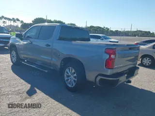 2024 Chevrolet Silverado 1500 Custom with VIN 1GCPABEK3RZ174705, listed as a IAAI auction lot 41830901 with 21,406 mi miles and . Bid and sale history available at DreamBid. Image 3.