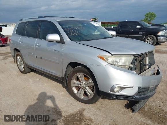 2013 Toyota Highlander Limited with VIN 5TDDK3EH9DS181923, listed as a IAAI auction lot 42139593 with 320,605 mi miles and . Bid and sale history available at DreamBid. Image 1.