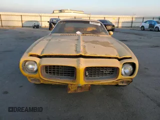 1973 Pontiac Firebird z VIN 2S87M3N110405, wystawiony jako Copart lot #84326504 z przebiegiem 22 334 mil mil oraz Szkoda całkowita • Salvage title. Historia ofert i sprzedaży dostępna na DreamBid. Obrazek 5.