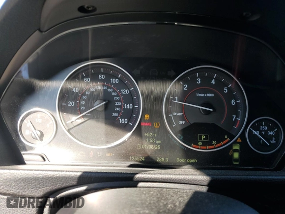 2013 BMW 3 Series 328i xDrive with VIN WBA3B5G53DNS00592, listed as a Copart auction lot 41590265 with 125,524 mi miles and Salvage Title. Bid and sale history available at carsss.com. Image 9.