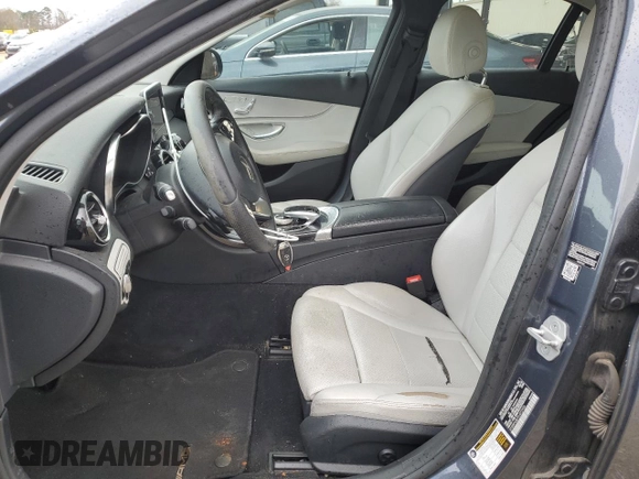 2015 Mercedes-Benz C 300 with VIN 55SWF4JB7FU072936, listed as a Copart auction lot 49682475 with 122,269 mi miles and Salvage Title. Bid and sale history available at carsss.com. Image 7.