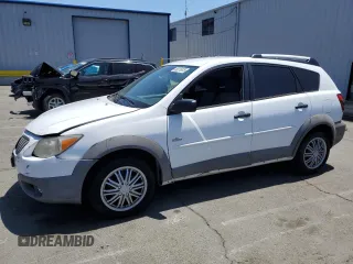 2008 Pontiac Vibe z VIN 5Y2SL65888Z402924, wystawiony jako Copart lot #58276875 z przebiegiem 145 090 mil mil oraz Czysty tytuł • Clean title. Historia ofert i sprzedaży dostępna na DreamBid. Obrazek 1.