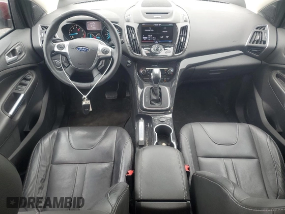 2013 Ford Escape Titanium with VIN 1FMCU9J90DUA77108, listed as a Copart auction lot 60799445 with 63,385 mi miles and Salvage title. Bid and sale history available at DreamBid. Image 8.
