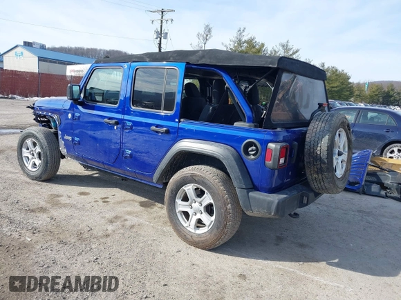 2020 Jeep Wrangler Unlimited Sport S z VIN 1C4HJXDG2LW260238, wystawiony jako IAAI lot #41415820 z przebiegiem 62 224 mil mil oraz . Historia ofert i sprzedaży dostępna na DreamBid. Obrazek 3.