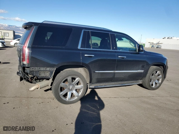 2019 Cadillac Escalade Luxury with VIN 1GYS4BKJ2KR277708, listed as a Copart auction lot 80950244 with 194,771 mi miles and Salvage Title. Bid and sale history available at carsss.com. Image 3.