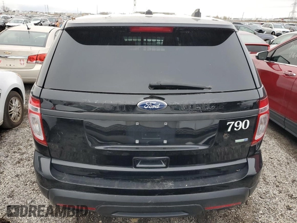 2015 Ford Utility Police Interceptor with VIN 1FM5K8AR5FGA41635, listed as a Copart auction lot 77618234 with 0 mi miles and Salvage Title. Bid and sale history available at carsss.com. Image 6.