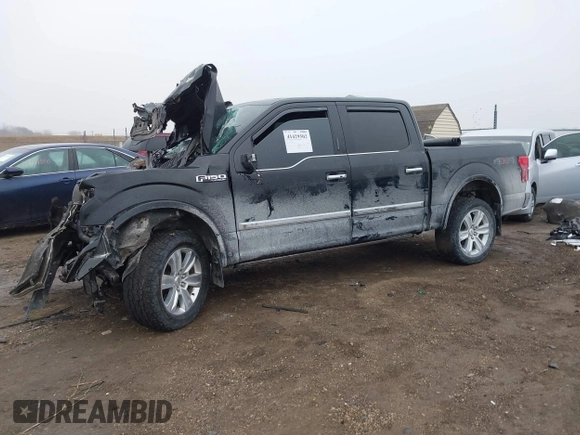 2018 Ford F-150 XL z VIN 1FTEW1EG3JFA69988, wystawiony jako IAAI lot #41429502 z przebiegiem Nie podano mil oraz . Historia ofert i sprzedaży dostępna na DreamBid. Obrazek 2.