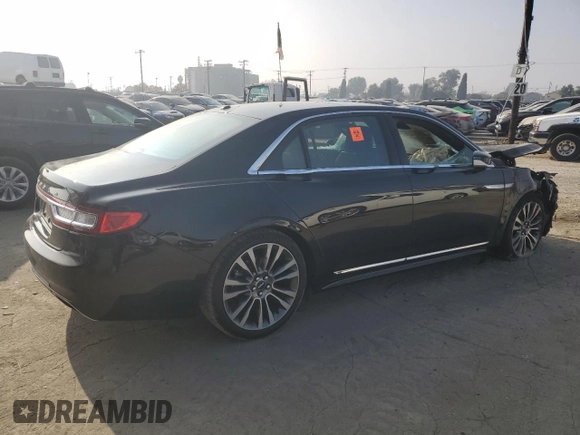 2017 Lincoln Continental Reserve with VIN 1LN6L9RP8H5614648, listed as a Copart auction lot 83791104 with 0 mi miles and Salvage Title. Bid and sale history available at carsss.com. Image 3.