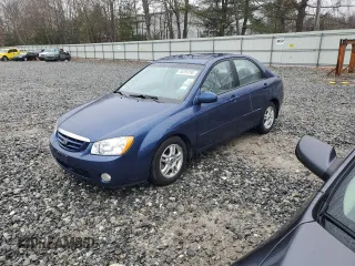 2004 Kia Spectra LX with VIN KNAFE122645020856, listed as a Copart auction lot 50359795 with 97,321 mi miles and Clean Title. Bid and sale history available at carsss.com. Image 1.
