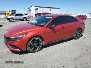 2021 Hyundai Elantra N Line z VIN KMHLR4AF3MU175270, wystawiony jako Copart lot #58642475 z przebiegiem 83 252 mil mil oraz Szkoda całkowita • Salvage title. Historia ofert i sprzedaży dostępna na DreamBid. Obrazek 1.