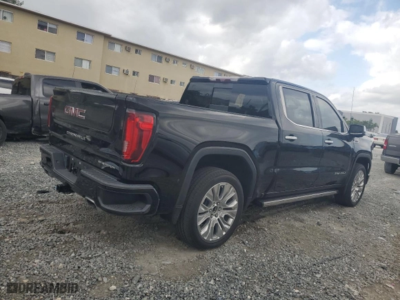 2020 GMC Sierra 1500 Denali with VIN 3GTU9FEL0LG442144, listed as a Copart auction lot 50822905 with 33,227 mi miles and Salvage Title. Bid and sale history available at carsss.com. Image 3.