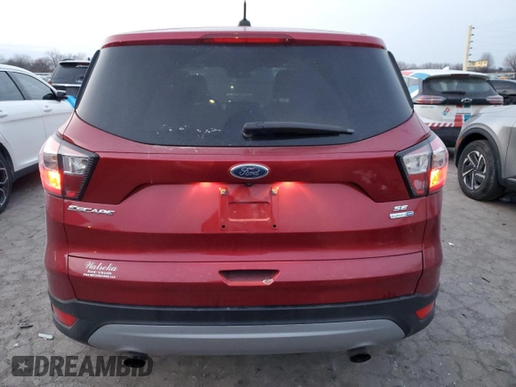 2017 Ford Escape SE with VIN 1FMCU9GD1HUC77223, listed as a Copart auction lot 89197455 with 80,566 mi miles and Non Repairable. Bid and sale history available at DreamBid. Image 6.