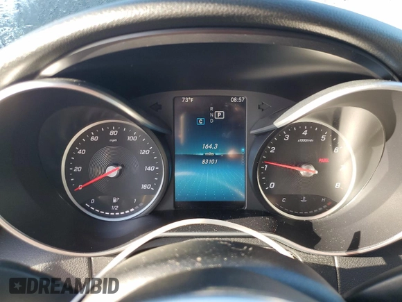 2019 Mercedes-Benz C 300 with VIN 55SWF8DB2KU286990, listed as a Copart auction lot 78769374 with 83,101 mi miles and Salvage title. Bid and sale history available at DreamBid. Image 9.