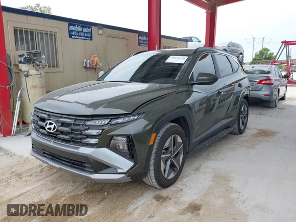 2025 Hyundai Tucson SEL with VIN 5NMJB3DEXSH501731, listed as a IAAI auction lot 41852910 with 1,292 mi miles. Bid and sale history available at carsss.com. Image 18.
