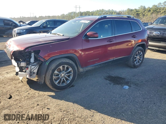 2019 Jeep Cherokee Latitude Plus with VIN 1C4PJLLB0KD485391, listed as a Copart auction lot 45704825 with 102,836 mi miles and Salvage Title. Bid and sale history available at DreamBid. Image 1.