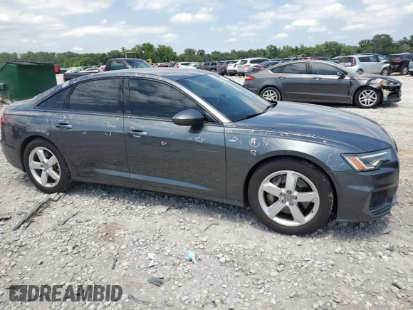 2019 Audi A6 Premium Plus with VIN WAUL2AF25KN091887, listed as a Copart auction lot 61191015 with 87,335 mi miles and Non repairable. Bid and sale history available at DreamBid. Image 4.