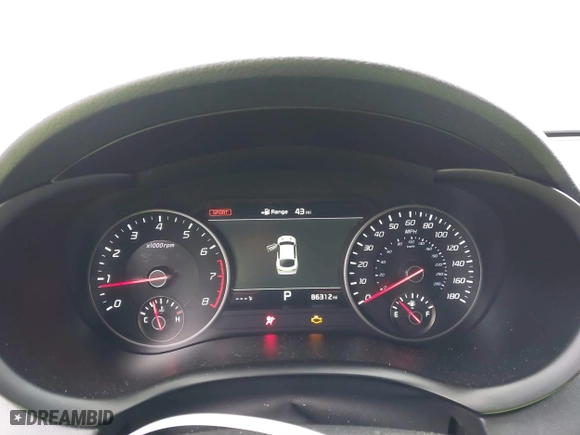 2018 Kia Stinger GT1 with VIN KNAE45LC4J6035780, listed as a IAAI auction lot 41560394 with 86,312 mi miles. Bid and sale history available at carsss.com. Image 7.