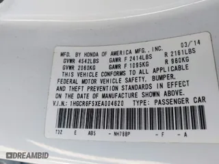 2014 Honda Accord Hybrid EX-L with VIN 1HGCR6F5XEA004620, listed as a IAAI auction lot 41417276 with 135,962 mi miles. Bid and sale history available at carsss.com. Image 9.