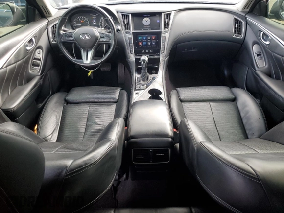 2018 Infiniti Q50 Sport with VIN JN1EV7AP8JM357774, listed as a Copart auction lot 41694395 with 91,918 mi miles and Salvage Title. Bid and sale history available at carsss.com. Image 8.