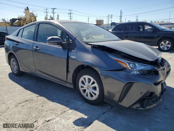 2021 Toyota Prius L Eco with VIN JTDKAMFU7M3134645, listed as a Copart auction lot 46712155 with 44,596 mi miles and Salvage Title. Bid and sale history available at carsss.com. Image 4.