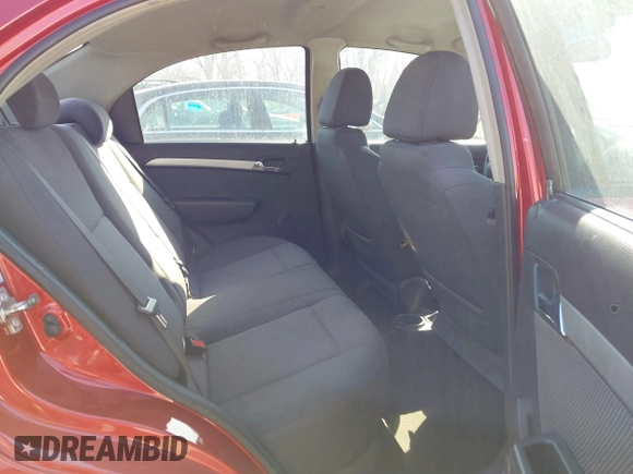 2010 Chevrolet Aveo 1LT with VIN KL1TD5DE9AB119215, listed as a IAAI auction lot 41789265 with 157,438 mi miles and . Bid and sale history available at DreamBid. Image 8.