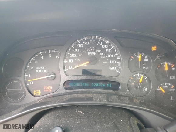 2005 Chevrolet Tahoe Z71 with VIN 1GNEC13T35R224253, listed as a Copart auction lot 46649055 with 220,724 mi miles and Salvage Title. Bid and sale history available at carsss.com. Image 9.
