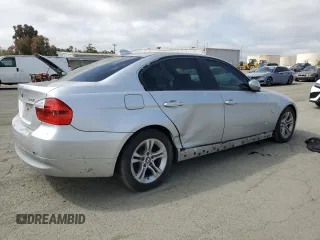 2008 BMW 3 Series 328i with VIN WBAVC53588FZ85588, listed as a Copart auction lot 53753025 with 134,650 mi miles and Salvage Title. Bid and sale history available at carsss.com. Image 3.