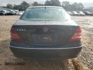 2005 Mercedes-Benz C 240 with VIN WDBRF61J85F585140, listed as a Copart auction lot 44713385 with 210,852 mi miles and Salvage Title. Bid and sale history available at DreamBid. Image 6.