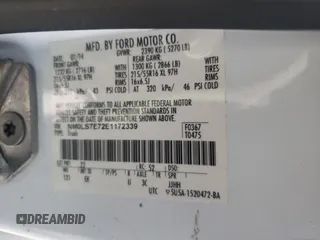 2014 Ford Transit Connect XL with VIN NM0LS7E72E1172339, listed as a Copart auction lot 59534765 with 106,086 mi miles and Clean title. Bid and sale history available at DreamBid. Image 13.
