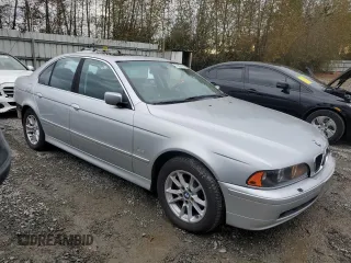 2003 BMW 5 Series 525iA with VIN WBADT43463G033124, listed as a Copart auction lot 72507464 with 0 mi miles and Salvage Title. Bid and sale history available at carsss.com. Image 4.