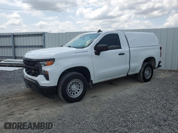 2023 Chevrolet Silverado 1500 Work Truck with VIN 3GCNAAEK5PG347820, listed as a Copart auction lot 56279775 with 125,782 mi miles and Clean Title. Bid and sale history available at DreamBid. Image 1.